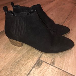 Simple black booties